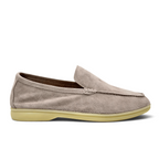 Loro Piana Summer Charms Walk men's camel suede shoes
