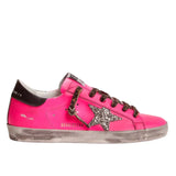 Golden Goose Super Star Fuchsia With Glitter Star
