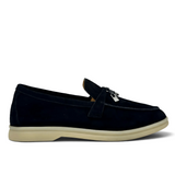 Loro Piana Summer Charms Walk Suede Black - Women