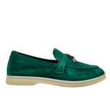 Loro Piana Summer Charms Walk Suede Green - Women