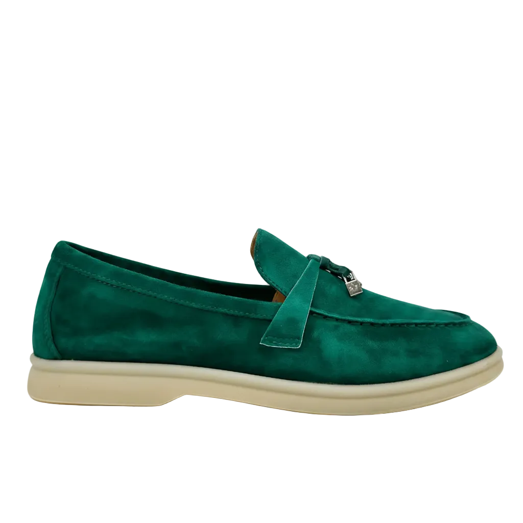 Loro Piana summer charms walk suede green