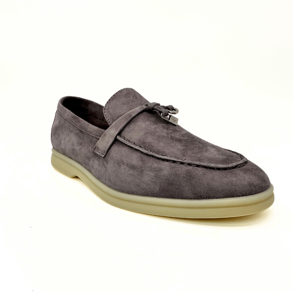 Loro Piana summer charms walk suede gray