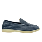 Loro Piana summer charms walk suede Lake Blue