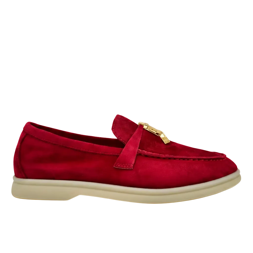 Loro Piana summer charms walk suede taro purple