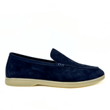 Loro Piana Summer Charms Walk Suede Dark Blue - Men