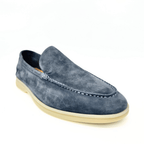 Loro Piana summer charms walk suede Lake Blue
