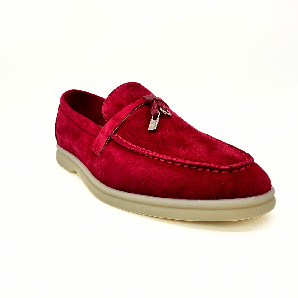 Loro Piana summer charms walk suede taro purple