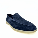Loro Piana summer charms walk suede Dark Blue