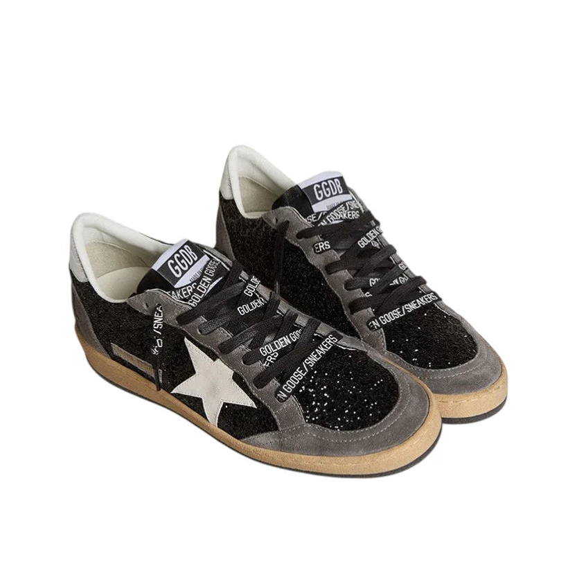 Golden Goose Ball Star Glitter with Leather Star