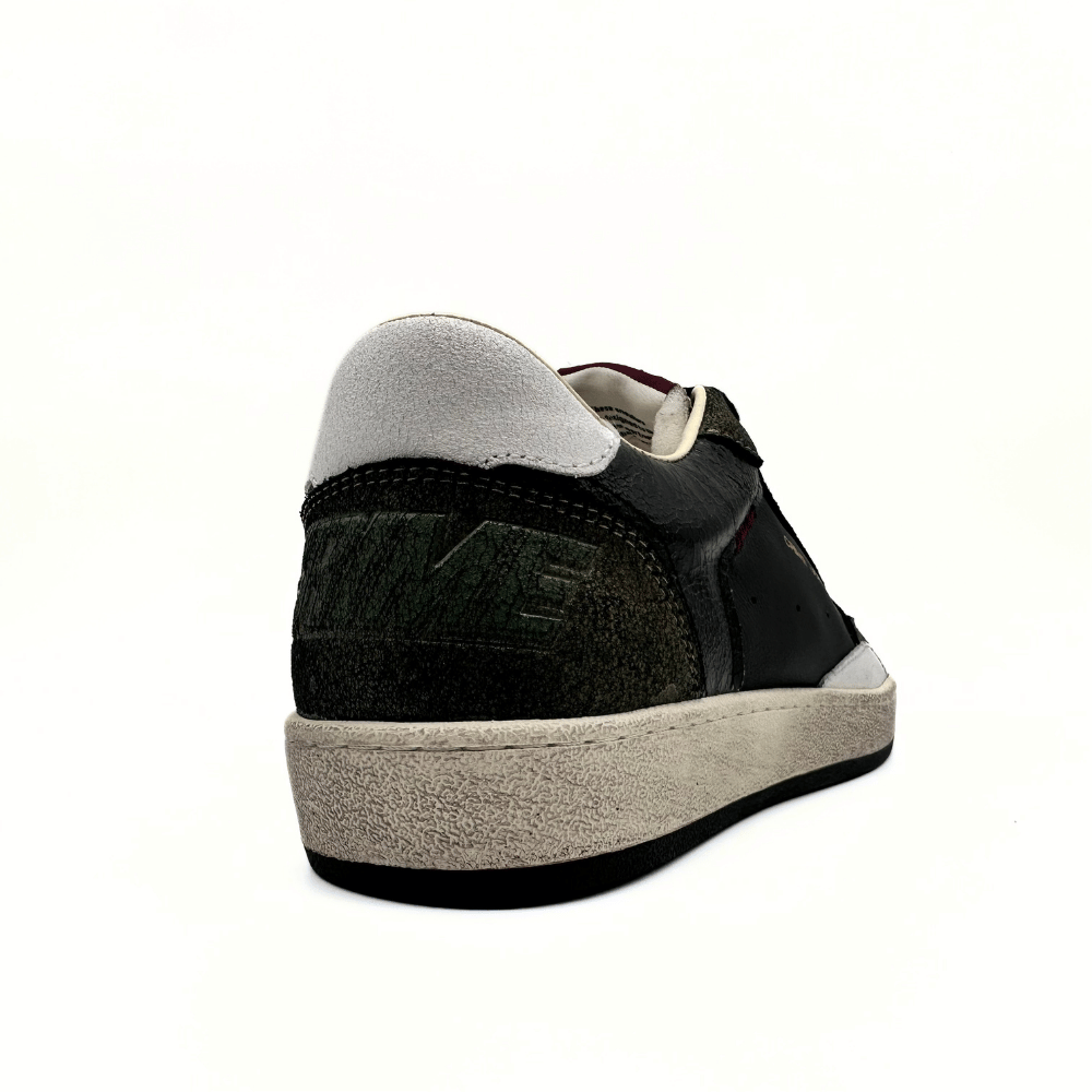 Crime London lither&Suede Black