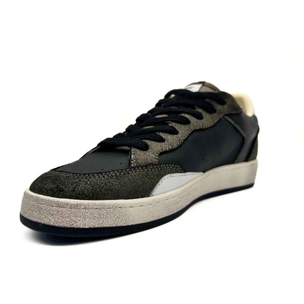 Crime London lither&Suede Black
