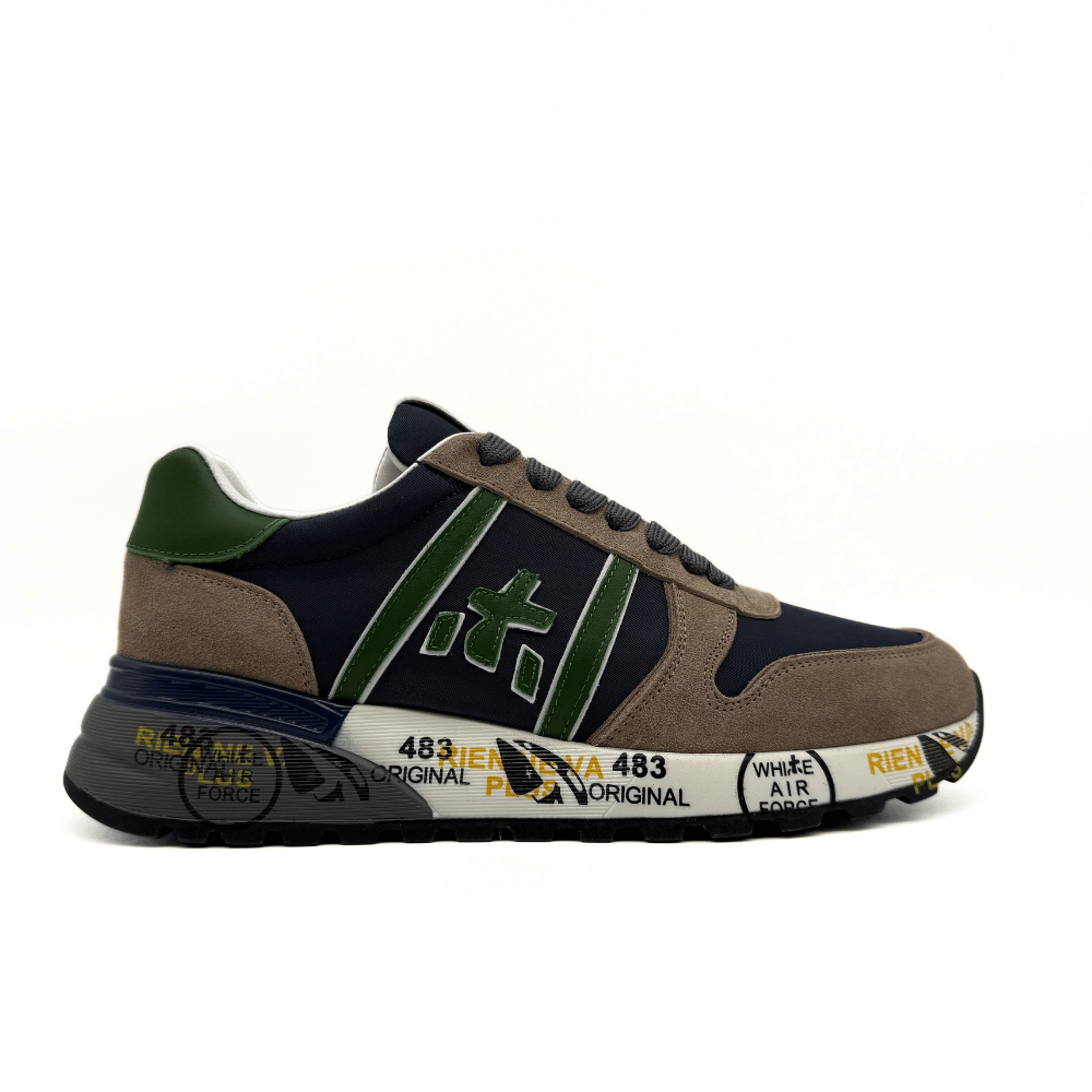 Premiata - Lander 6905 Dark Green-Bej