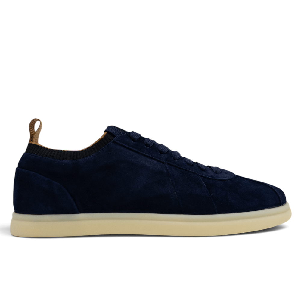 Loro Piana Soho blue suede sneakers