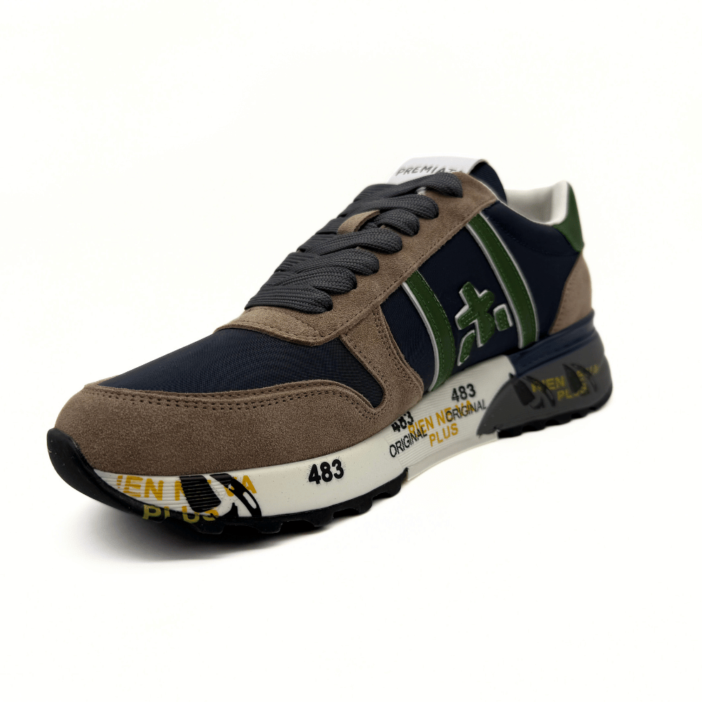 Premiata - Lander 6905 Dark Green-Bej
