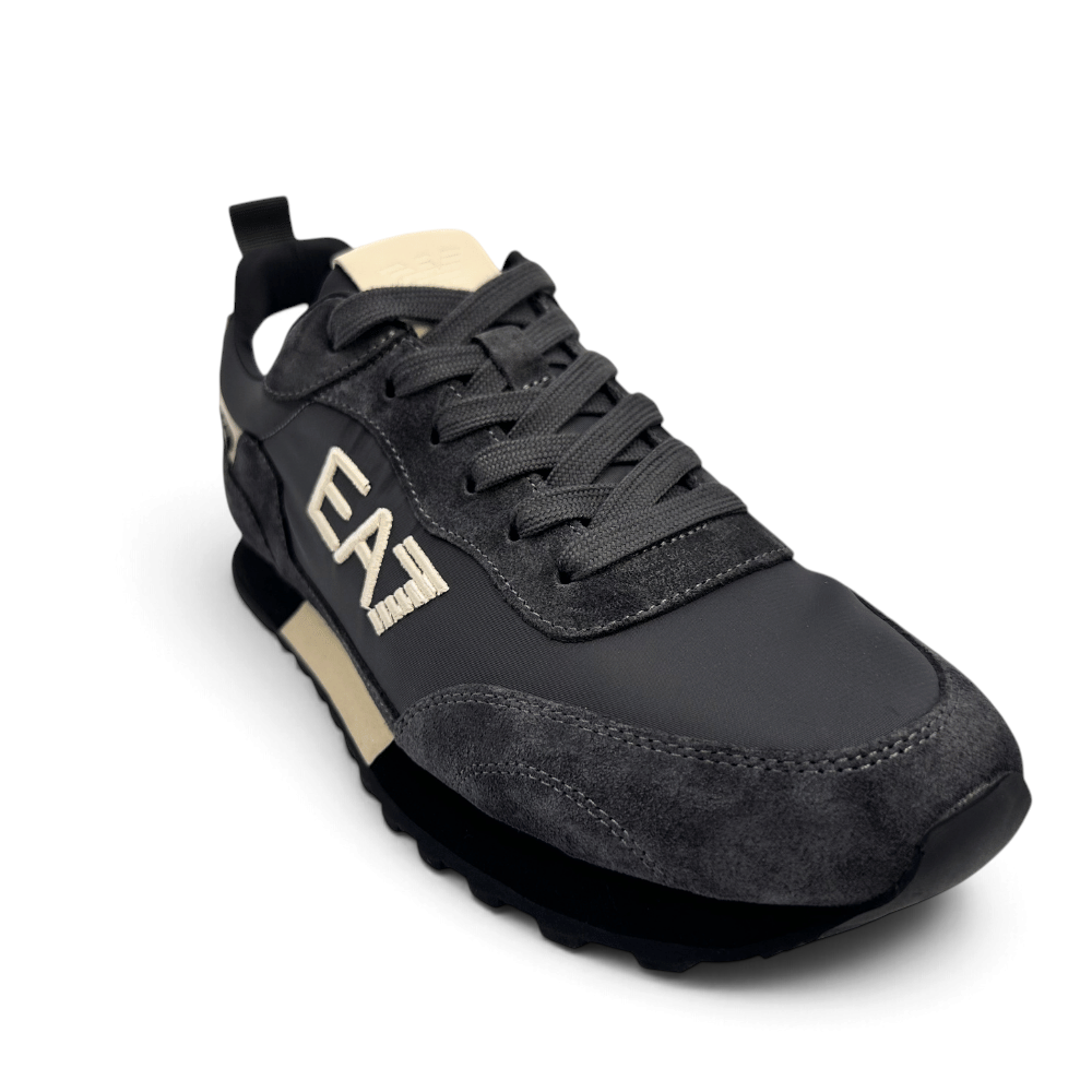 Emporio Armani grey suede sneakers – view 2