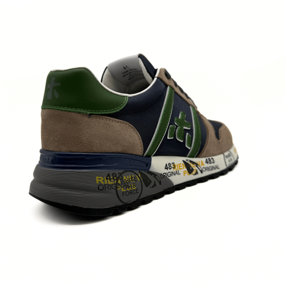 Premiata - Lander 6905 Dark Green-Bej
