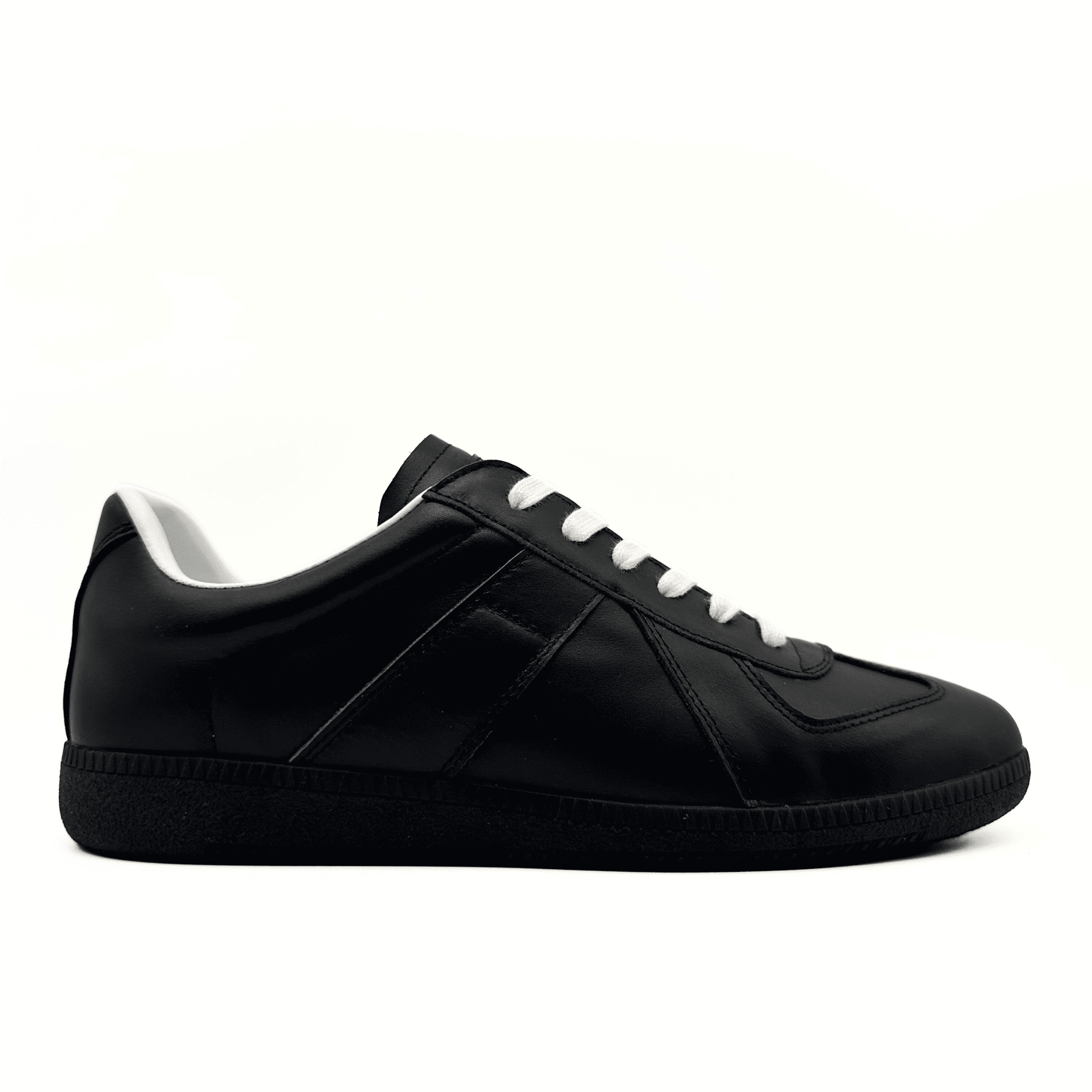 Maison margiela შავი ტყავი