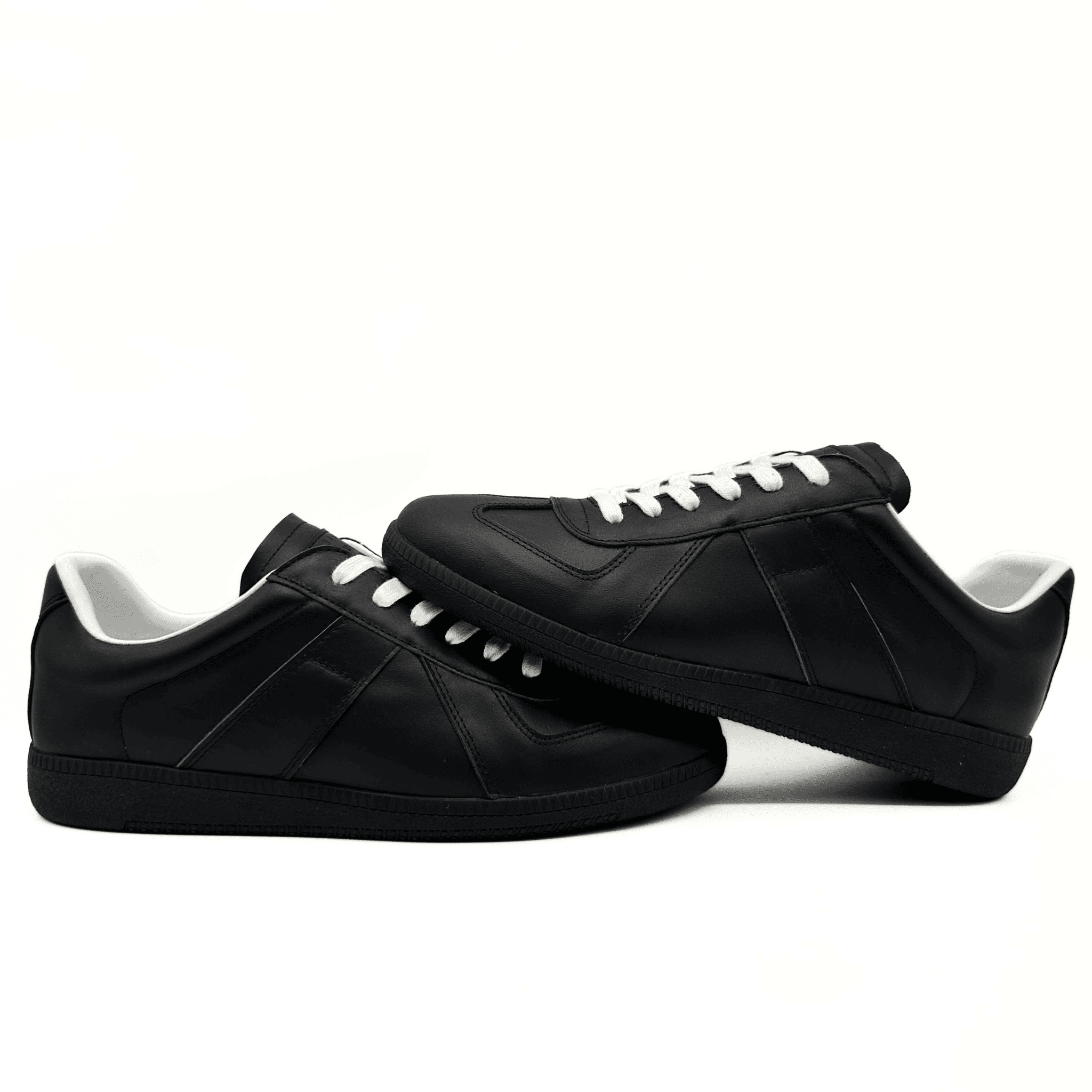 Maison margiela შავი ტყავი