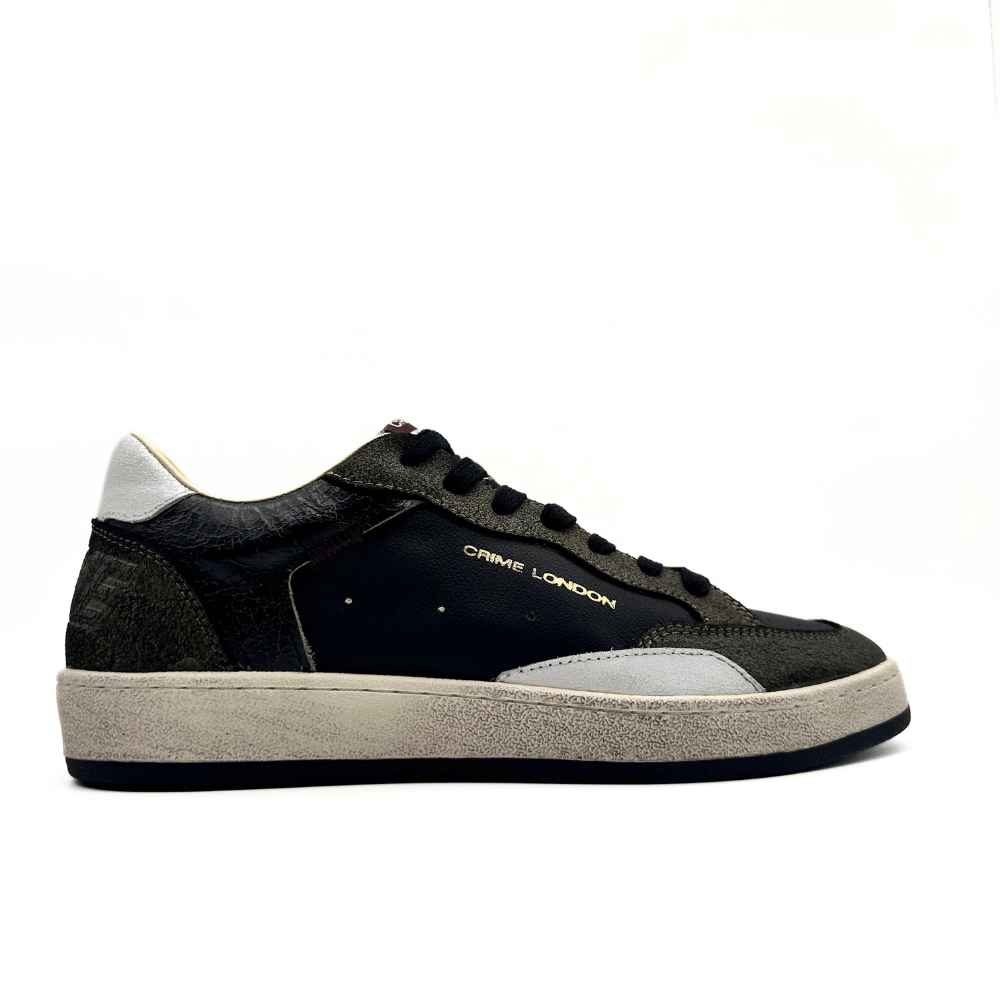 Crime London lither&Suede Black