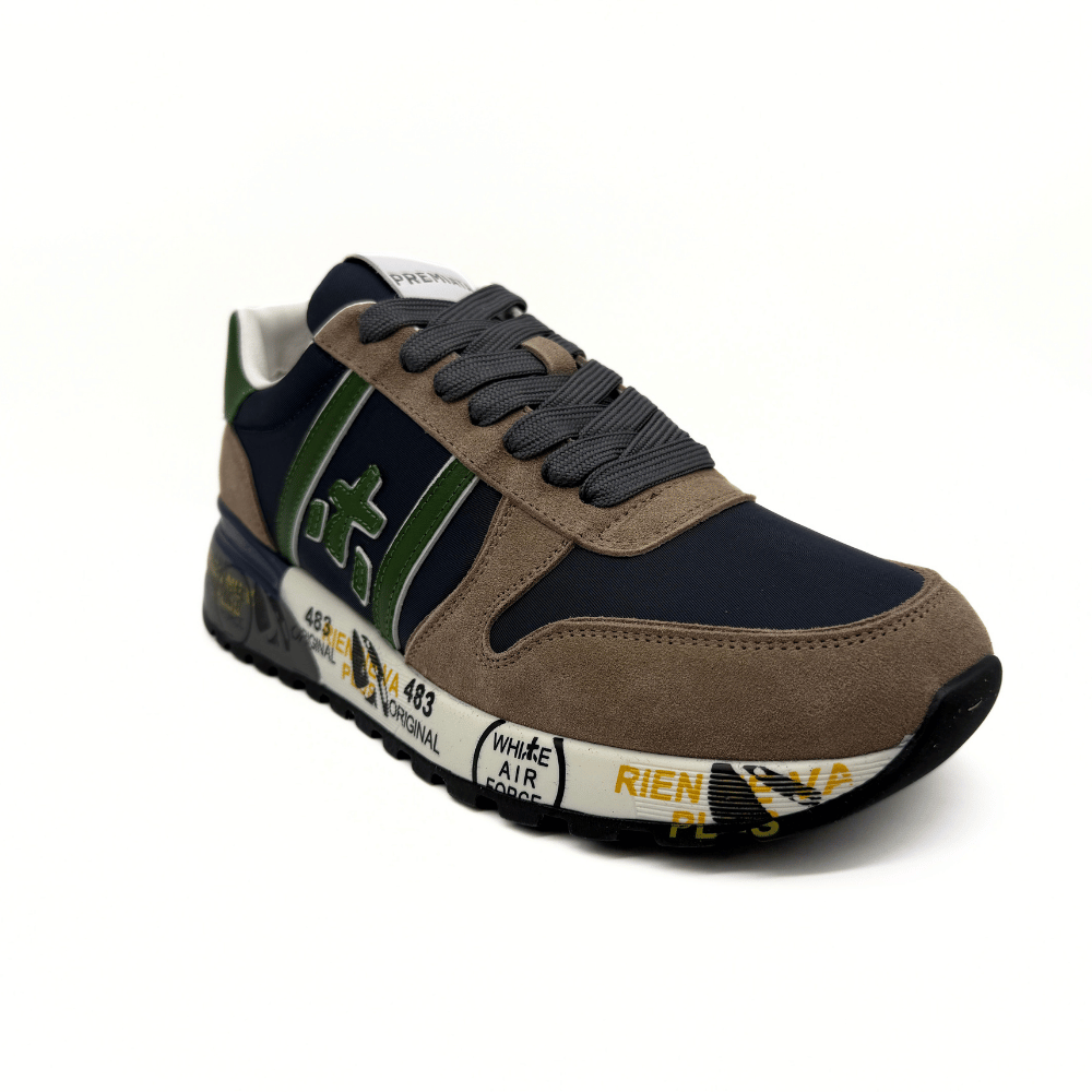 Premiata - Lander 6905 Dark Green-Bej