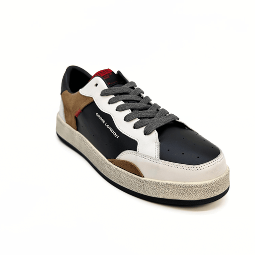 Crime London Leather & Suede Brown