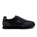 Bliss sneakers Hugo Boss ST-50 black suede and nylon low-top trainers with silver branding on the side