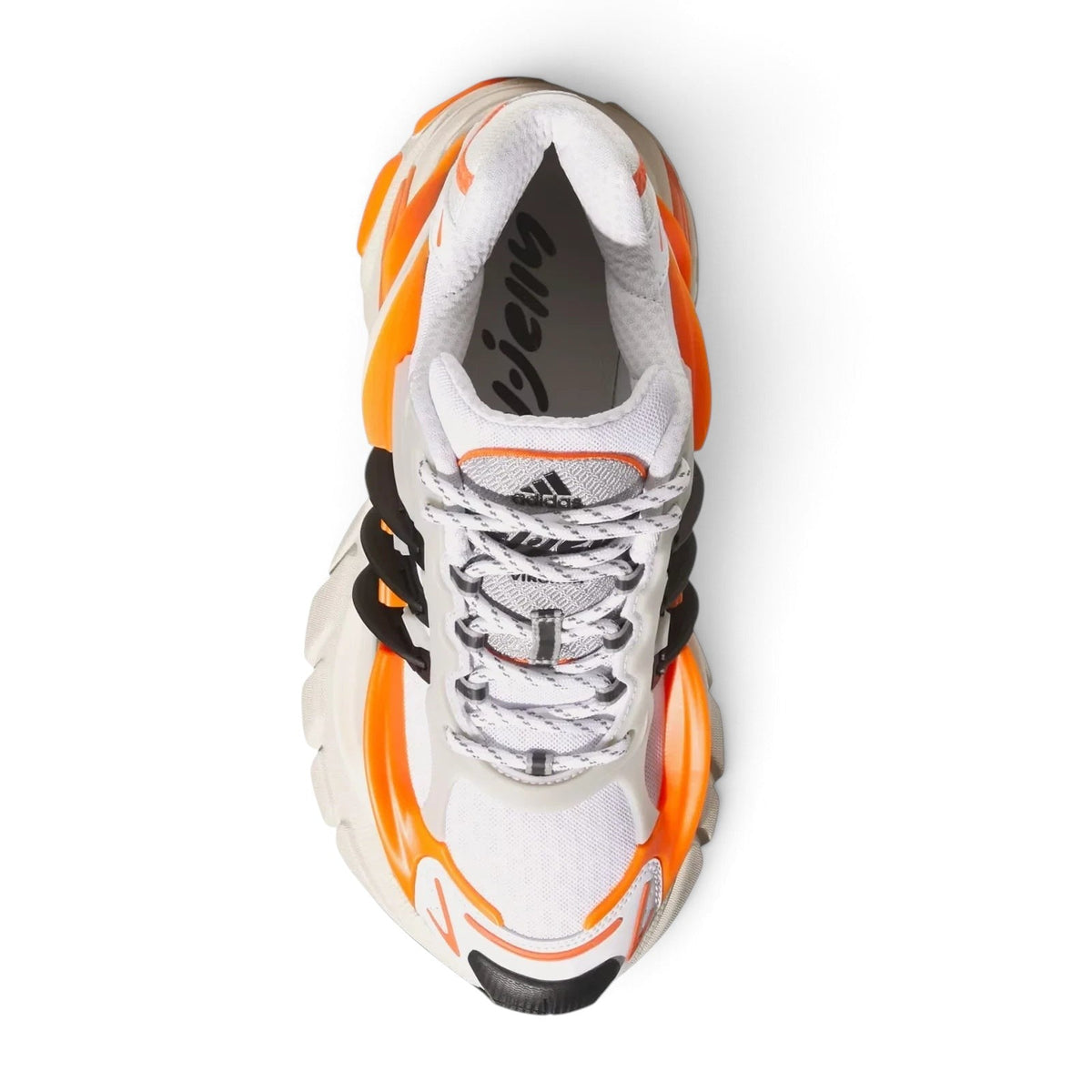Bliss sneakers adidas Originals beyaz turuncu ve siyah detaylı nefes alabilen file yüzeyli modern spor ayakkabı