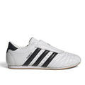 Bliss sneakers adidas beyaz ve siyah deri dövüş sanatları spor ayakkabısı, bağcıksız tasarım ve kauçuk taban