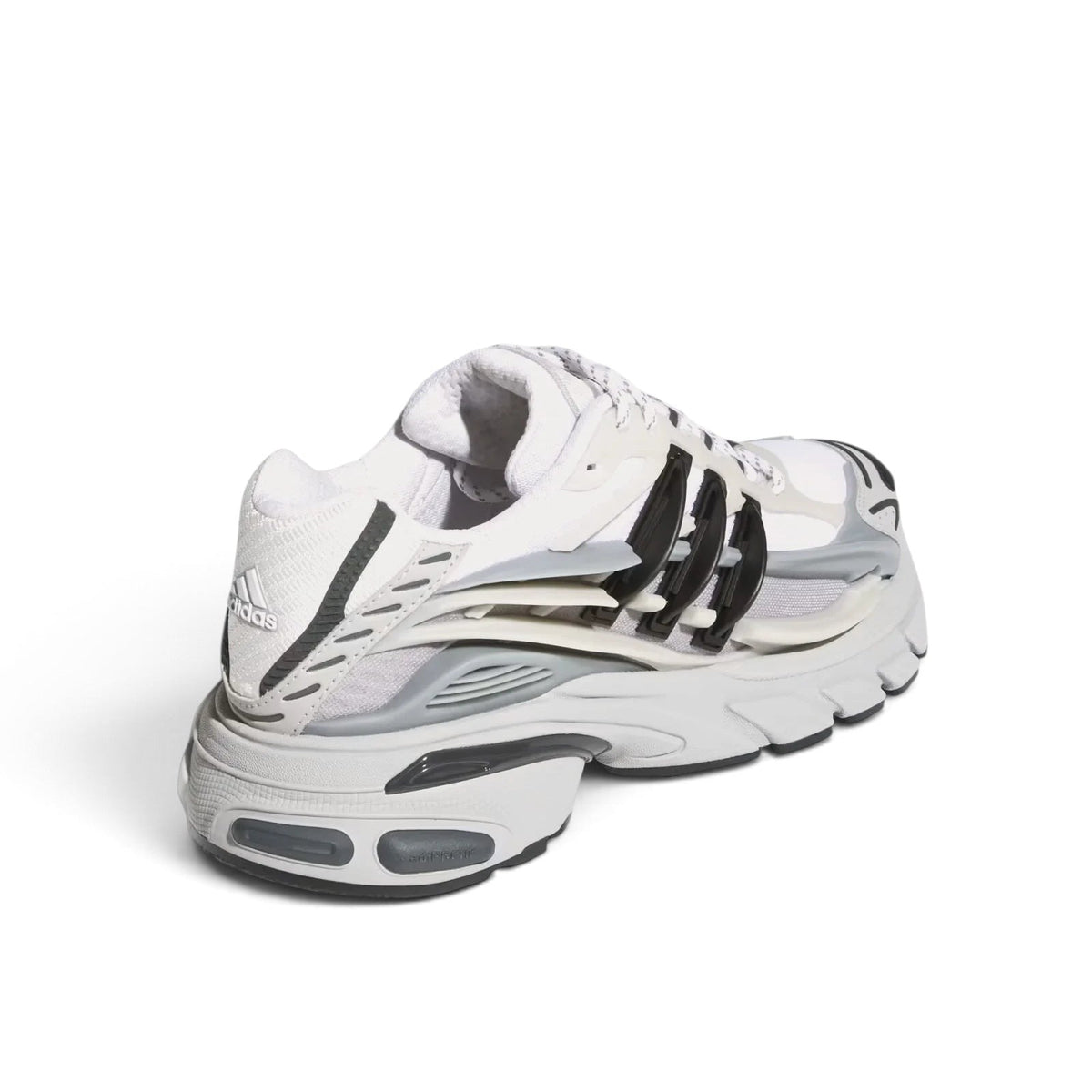 Bliss sneakers adidas Originals beyaz gri ve siyah renkli, fütüristik tasarımlı, çok katmanlı günlük spor ayakkabı