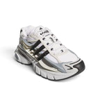 Bliss sneakers adidas Originals beyaz gri ve siyah renkli fütüristik tasarımlı nefes alabilir file spor ayakkabı