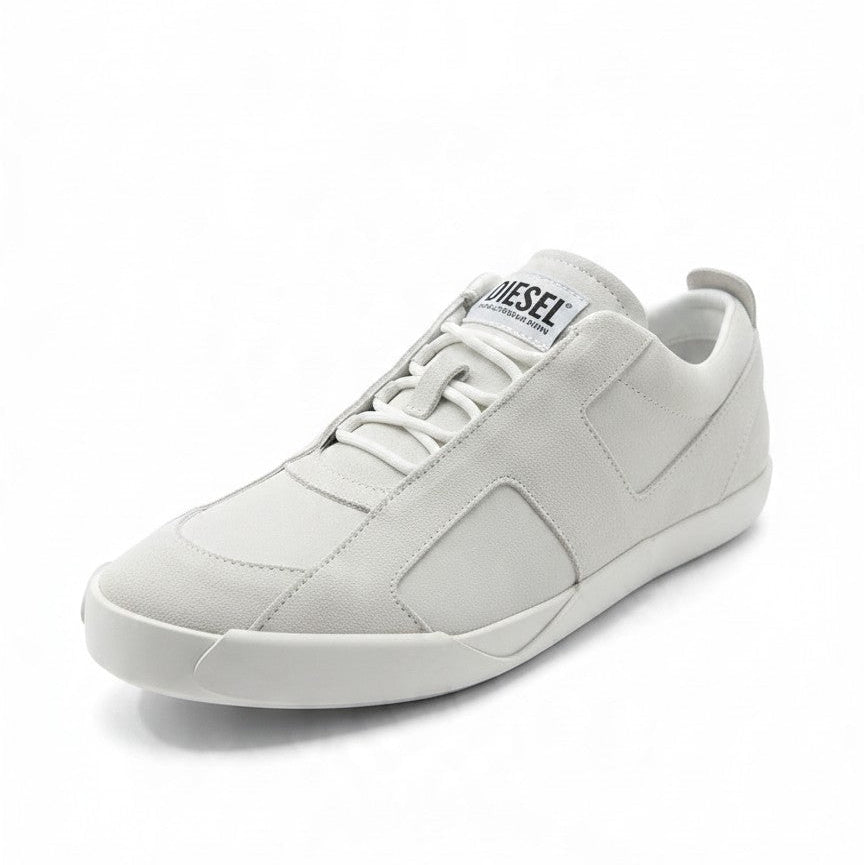 Bliss sneakers Diesel S- low-top trainers in white suede with a branded tongue and minimalist design