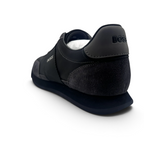 Bliss sneakers Hugo Boss ST-50 black low-top sneakers with suede and textile panels and BOSS logo on the heel