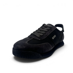 Bliss sneakers Hugo Boss ST-50 black suede and textile low-top trainers with BOSS branding on the side