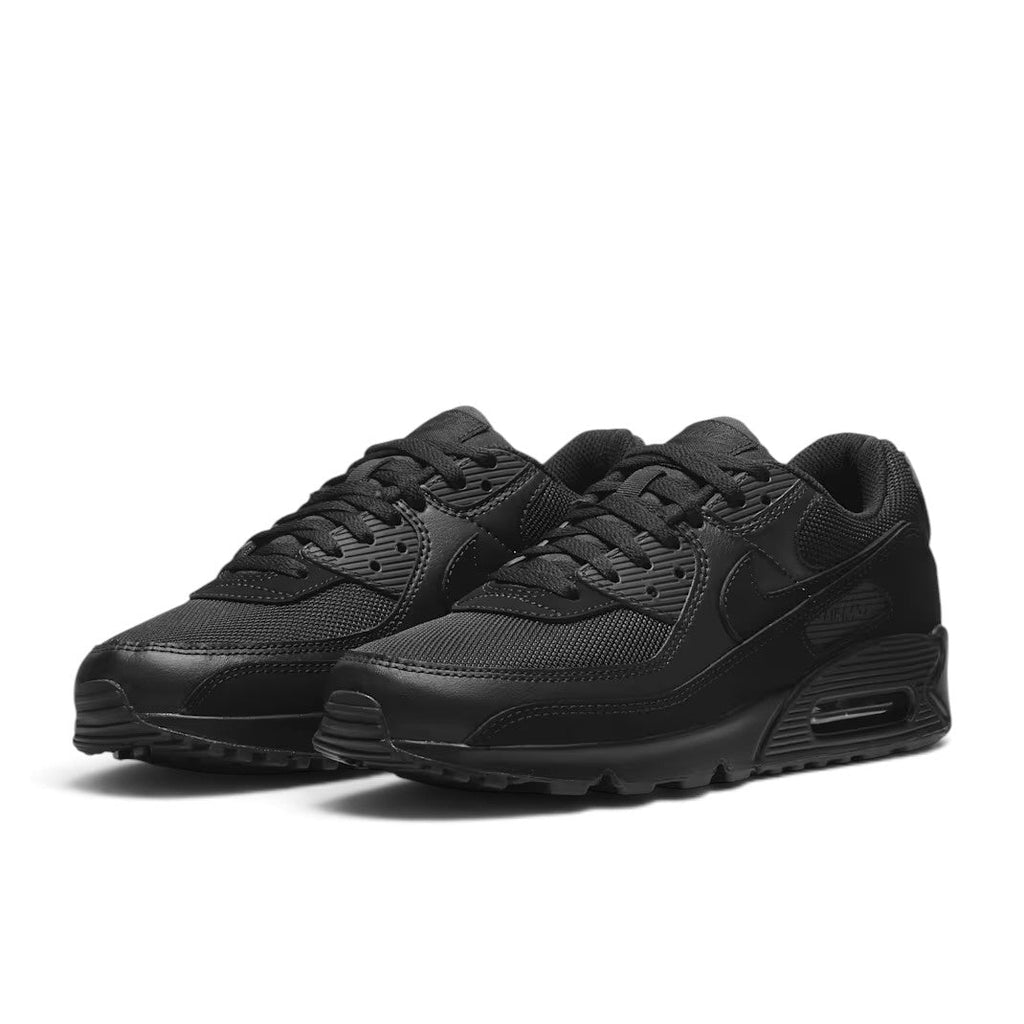Bliss sneakers Nike Air Max 90 tamamen siyah file ve sentetik deri detaylı günlük spor ayakkabı