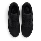 Bliss sneakers Nike Air Max 90 tamamen siyah file ve sentetik deri detaylı günlük spor ayakkabı üstten görünüm