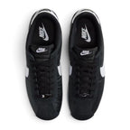 Bliss sneakers Nike Cortez siyah beyaz naylon ve süet detaylı klasik günlük spor ayakkabı üstten görünüm