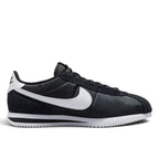 Bliss sneakers Nike Cortez siyah naylon ve süet detaylı beyaz Swoosh logolu retro günlük spor ayakkabı