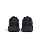 Bliss sneakers marka tamamen siyah süet ve file detaylı Nike P-6000 spor ayakkabının arka görünümü