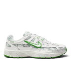 Bliss sneakers Nike P-6000 beyaz ve yeşil detaylı, file ve deri yüzeyli, retro koşu tarzı günlük spor ayakkabı