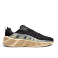 Bliss sneakers Nike siyah renkli, bej geometrik tabanlı, şeffaf detaylı modern günlük spor ayakkabı