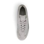 Bliss sneakers PUMA Mostro açık gri süet ve file detaylı günlük spor ayakkabı üstten görünüm