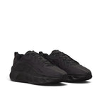 Bliss sneakers marka, siyah renkli, modern geometrik tabanlı ve minimalist tasarımlı günlük spor ayakkabı.