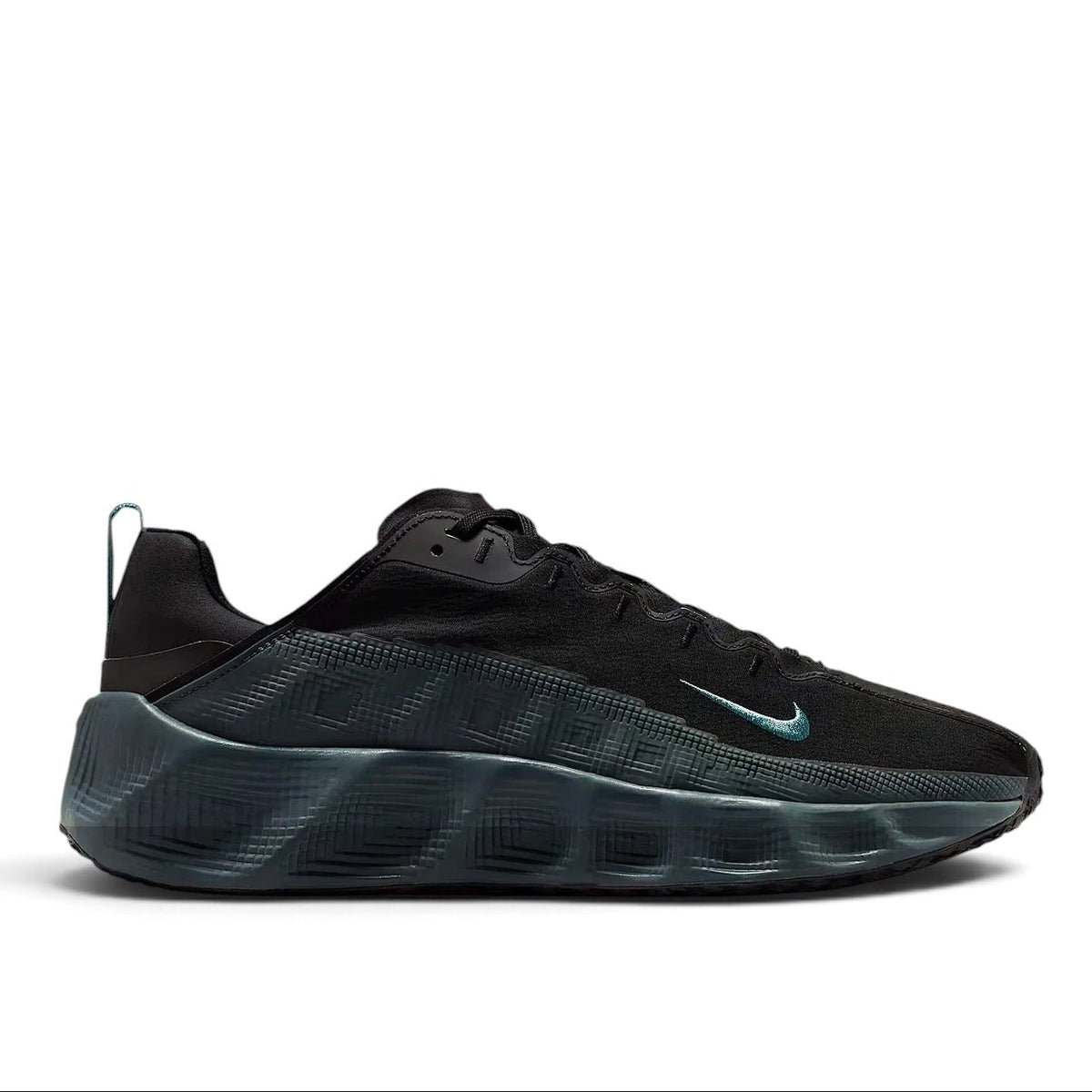 Bliss sneakers siyah renkli, turkuaz detaylı, hafif ve nefes alabilen günlük spor ayakkabı modeli