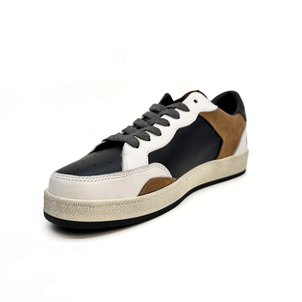 Crime London lither&Suede Brown