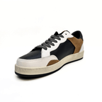 Crime London lither&Suede Brown