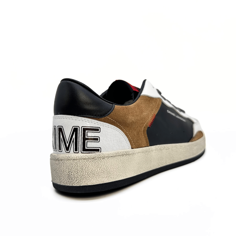 Crime London lither&Suede Brown