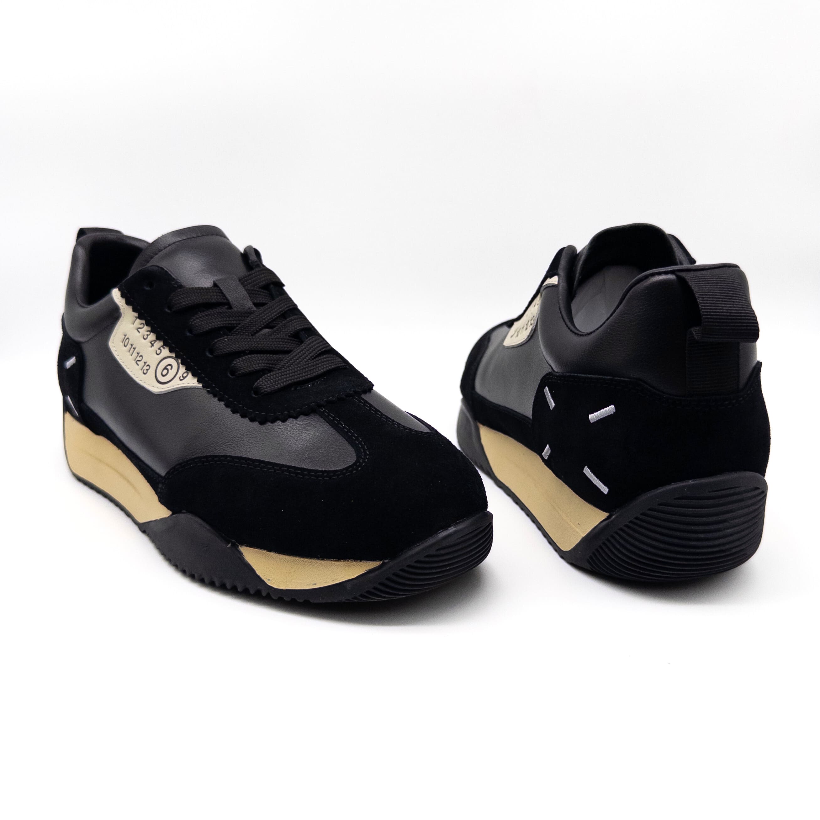 Maison Margiela მაღალი შავი/კრემისფერი