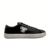 Guess Y1021 Gray & White Natural Leather Low-Top Sneaker