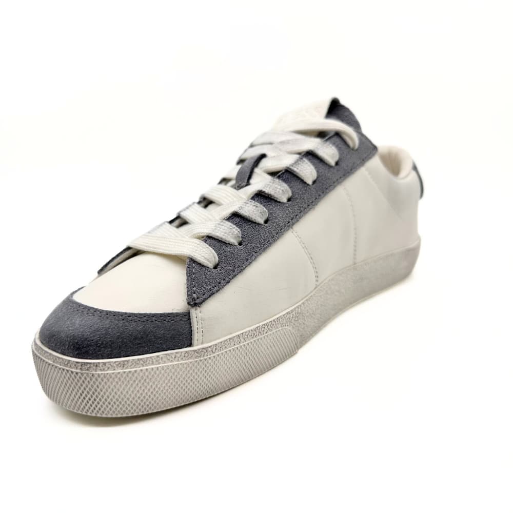 Guess White Natural Leather Low-Top Sneaker